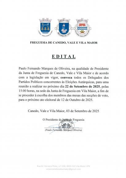 Edital_Reunião para escolha dos membros das mesas de voto_ Freguesia de Vila Maior