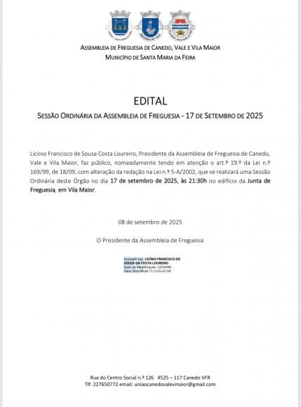 Assembleia de Freguesia_Edital